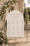 Plan de table mariage arche beige | Brittany