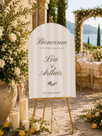 Panneau bienvenue mariage taupe | Dolce Vita