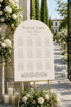 Plan de table mariage arche beige | Elya