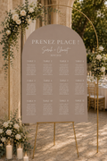 Plan de table mariage arche moka latte | Brittany