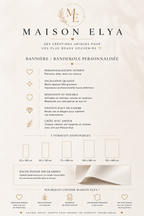 Bannière de bienvenue mariage personnalisée | Emma