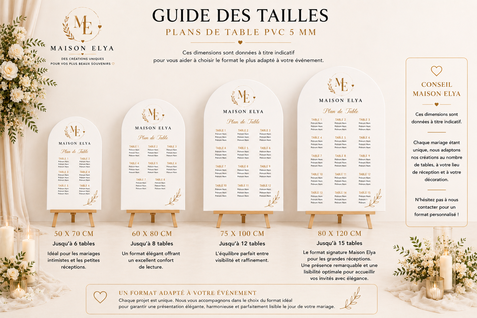 Plan de table mariage arche terracotta | Brittany